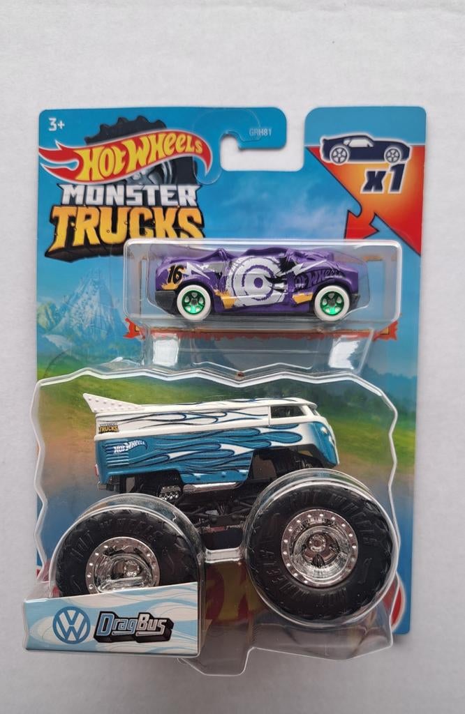 Volkswagen combi T1 monster trucks hot wheels, Enlèvement ou Envoi, Neuf, Voiture