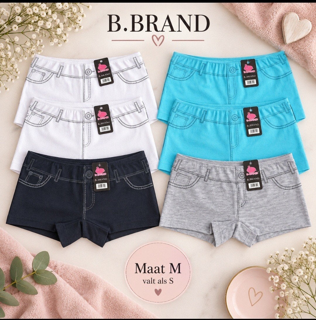 B.Brand 6x Nieuwe Damesslips Maat M valt als S, Kleding | Dames, B.Brand, Ophalen of Verzenden, Overige kleuren, Slip
