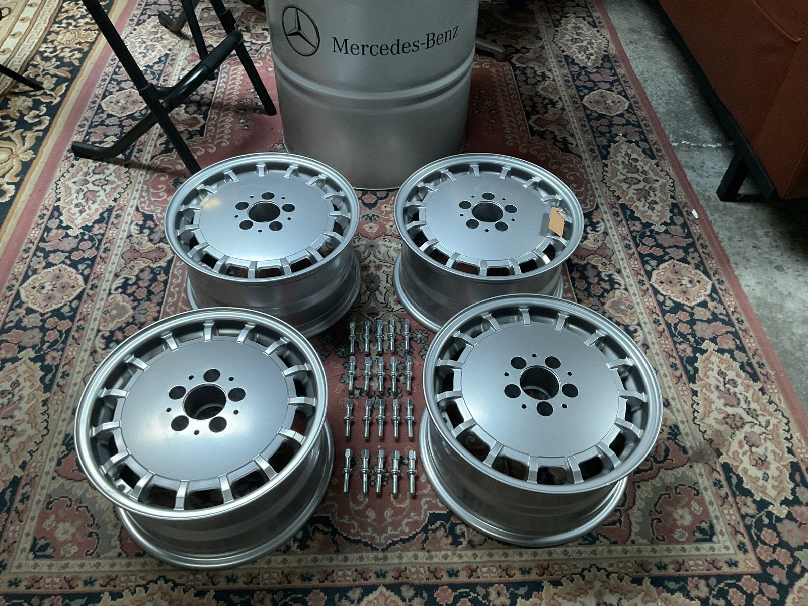 Jantes/boulons de roue en aluminium d'origine Mercedes SL, Enlèvement, Comme neuf