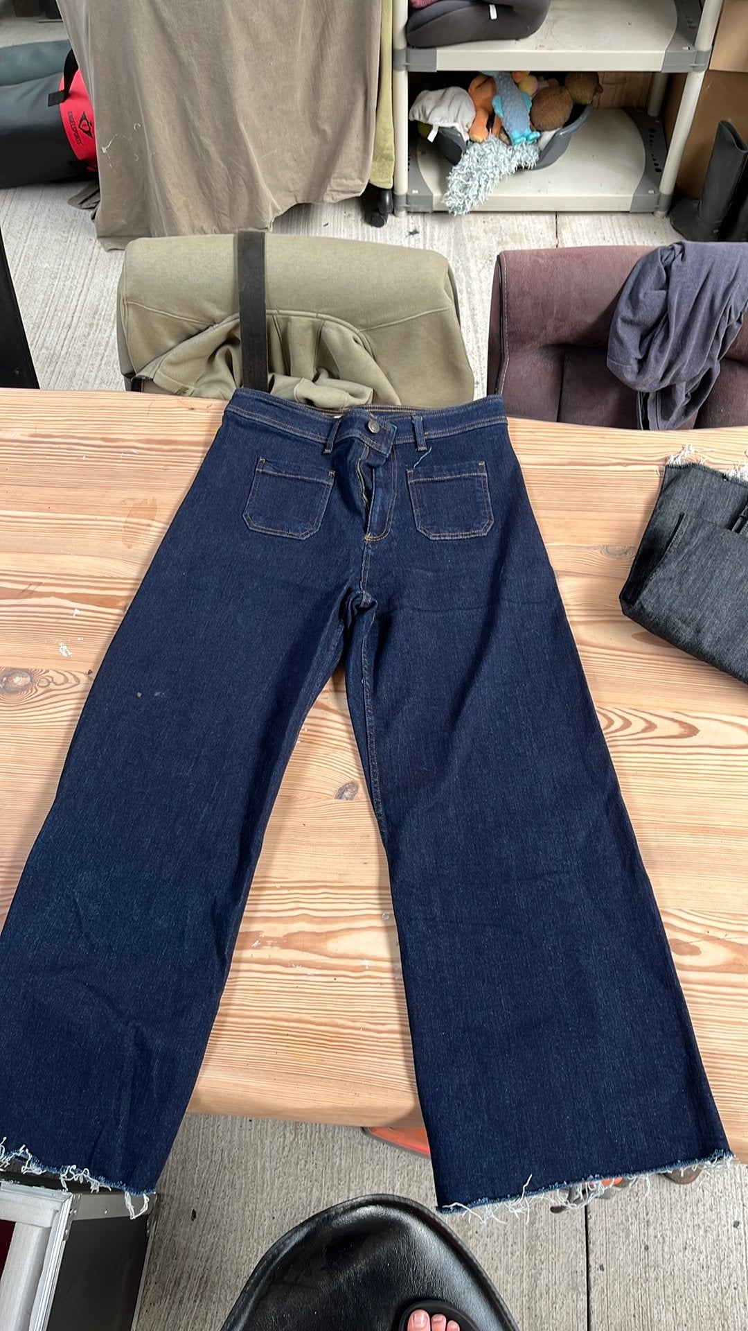 Zara broek, Enlèvement ou Envoi, Neuf, Taille 46 (S) ou plus petite, Bleu