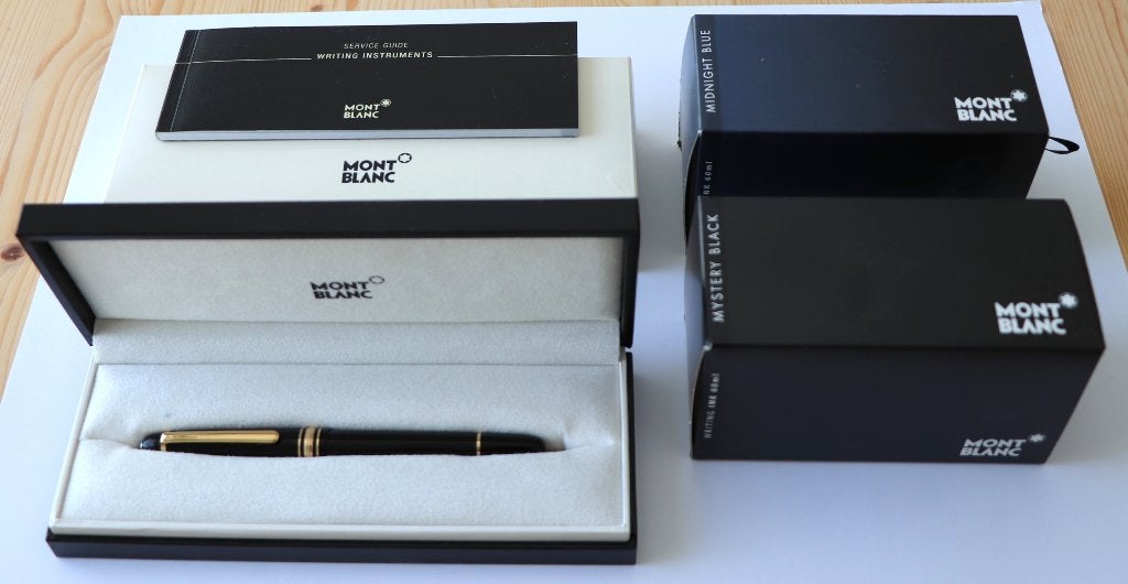 Mont blanc Meisterstück Vulpen, Met doosje, Ophalen of Verzenden, Zo goed als nieuw, Vulpen