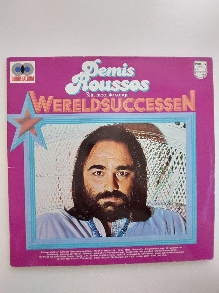 Demis Roussos - Wereldsuccessen (1978 - Dubbel Lp - Pop), LP, Originele persing, Pop, Ophalen of Verzenden