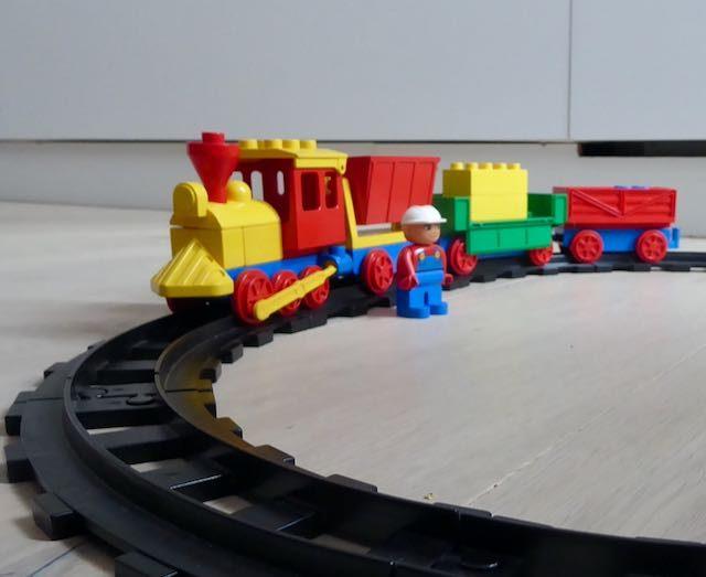 Vintage Duplo Goederentrein, Kinderen en Baby's, Speelgoed | Duplo en Lego, Gebruikt, Overige thema's, Ophalen of Verzenden, Compleet