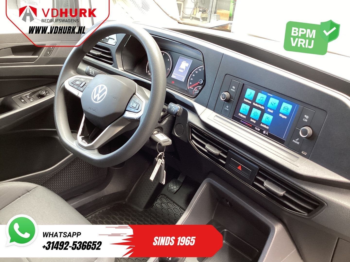 Volkswagen Caddy Cargo 2.0 TDI 100 pk Omvormer/ Sortimo/ Cru, Auto's, Electronic Stability Program (ESP), Wit, Bedrijf, Onderhoudsboekje