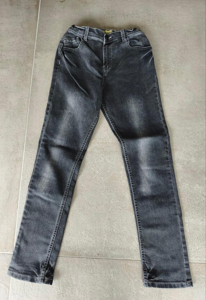 Vervaagde zwarte skinny jeans van denim voor de leeftijd van, Kinderen en Baby's, Kinderkleding | Maat 152, Ophalen of Verzenden