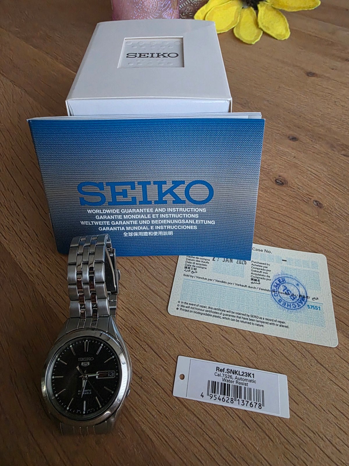 Seiko 5 automatique, Bijoux, Sacs & Beauté, Enlèvement ou Envoi, Comme neuf, Montre-bracelet, Seiko
