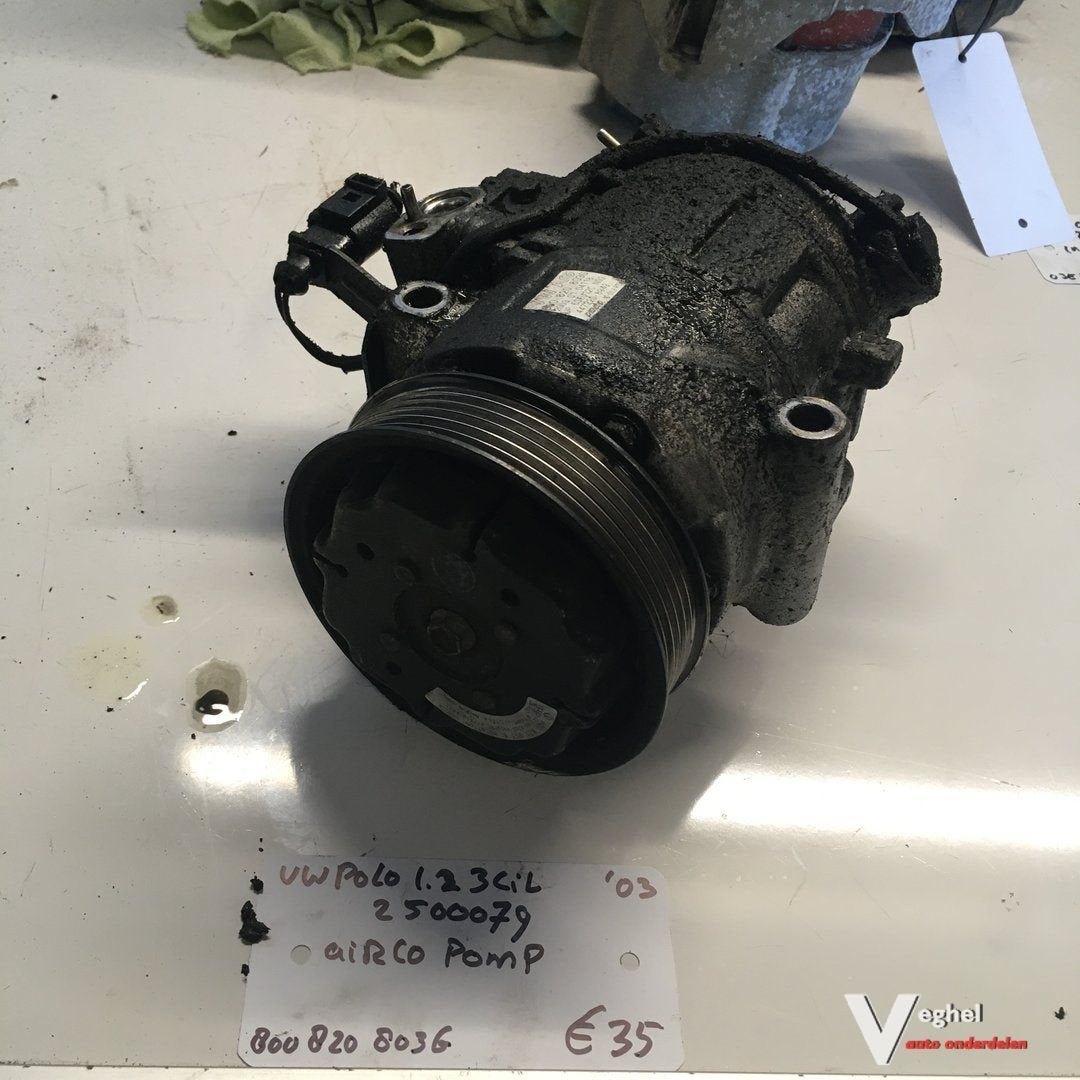Vw Polo 1.2 B 3 cilinder 2003 Wagennr 2500079   Aircopomp  6, Gebruikt, -, -, Ophalen of Verzenden