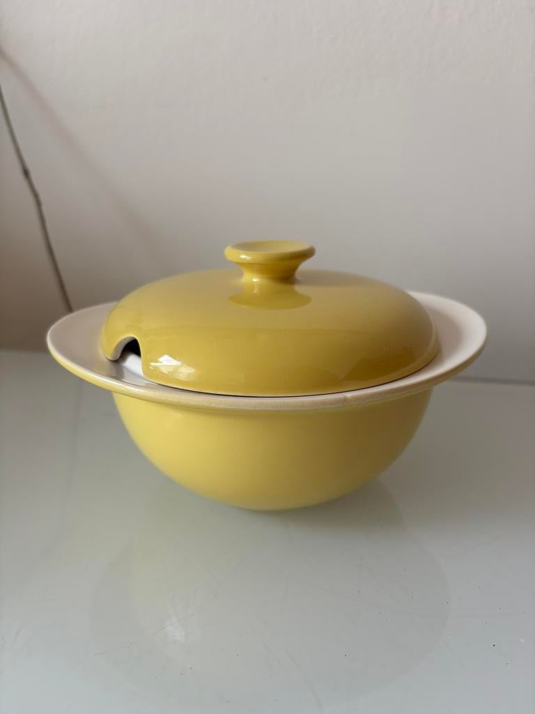sucrier jaune rétro vintage - parfait, Antiquités & Art, Antiquités | Services (vaisselle) pièces, Enlèvement ou Envoi
