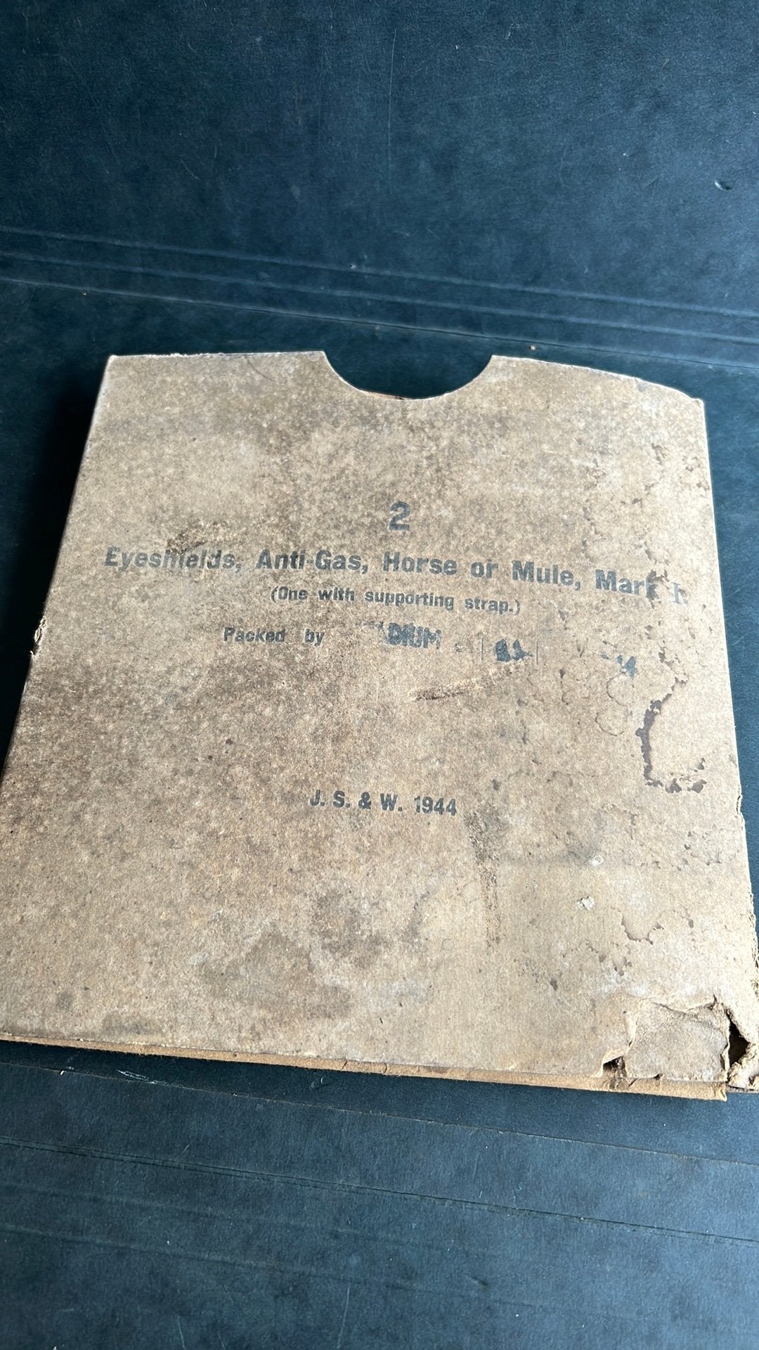 1944 Horse or Mule anti-gas eyeshields Mk1, Enlèvement ou Envoi