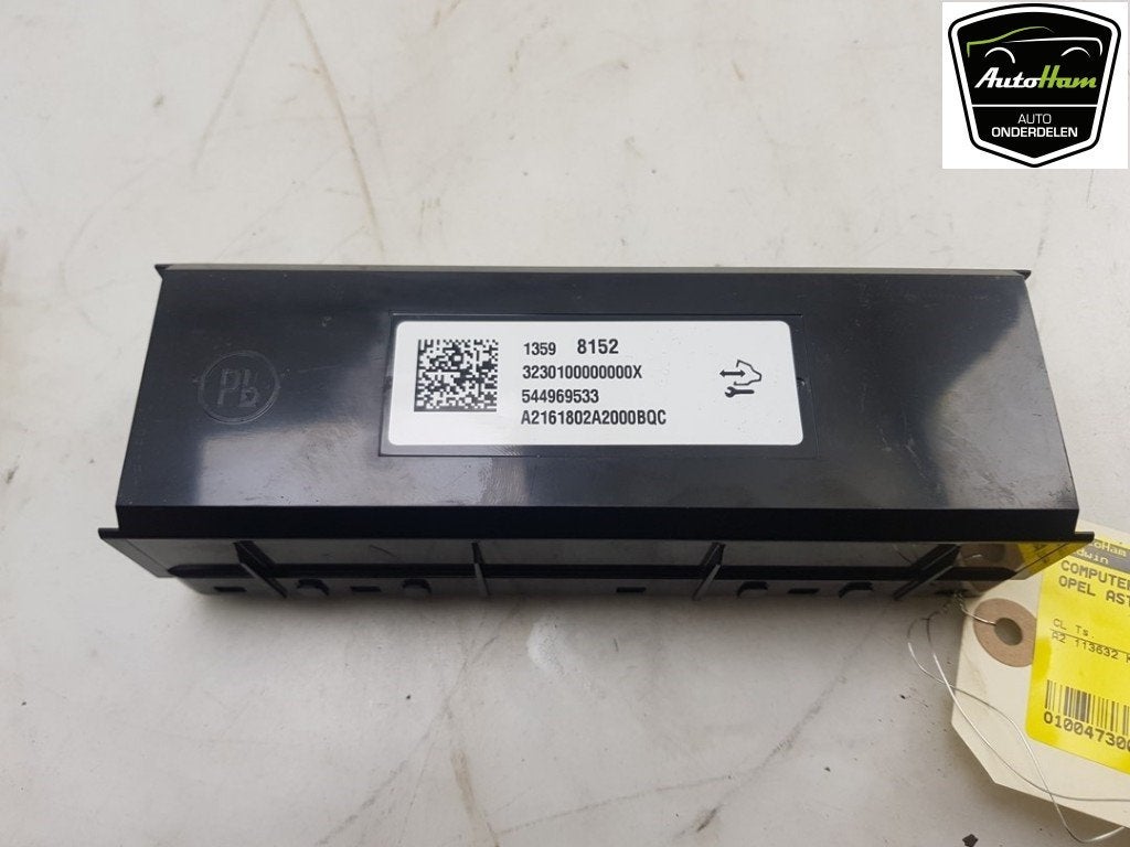 ORDINATEUR GESTION TEMPERATURE Opel Astra K, Utilisé, Opel