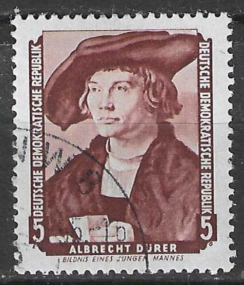 Allemagne DDR 1955 - Yvert 223 - Musée de Dresde (ST), Envoi, RDA, Affranchi