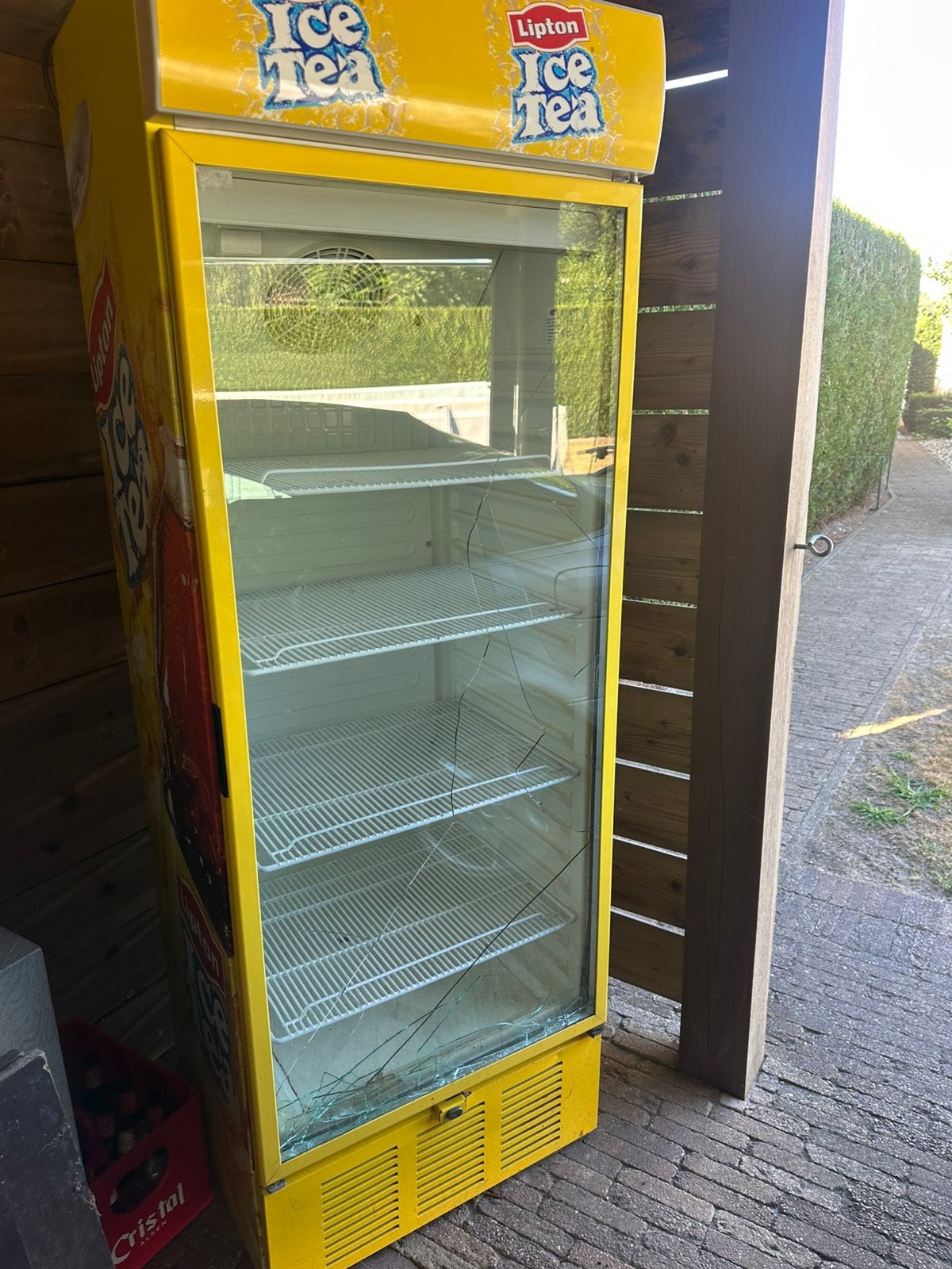 Koelkast met glazen deur, Elektronische apparatuur, Koelkasten en IJskasten, Ophalen, 200 liter of meer, 60 cm of meer, 160 cm of meer