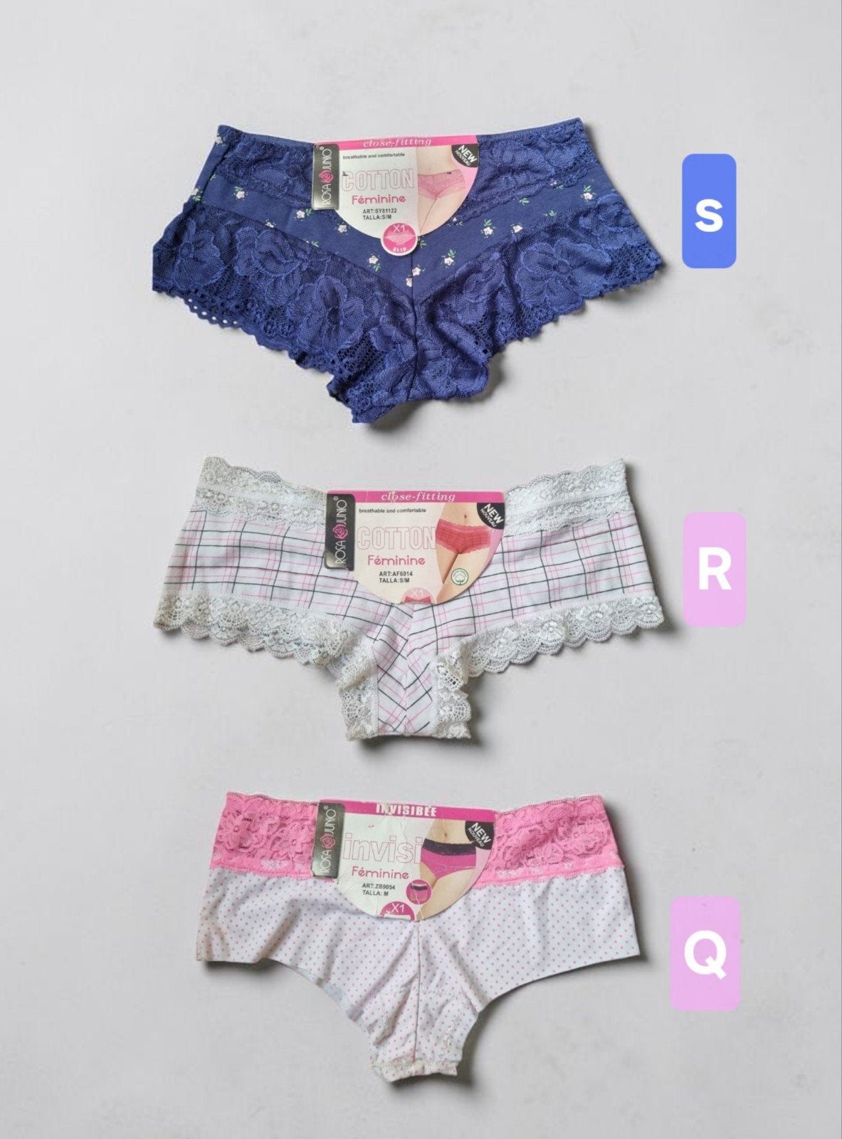Rosa Junio 3x nieuwe boxershorts met kant Maat S/M, Kleding | Dames, Ondergoed en Lingerie, Rosa Junio, Ophalen of Verzenden, Meerkleurig