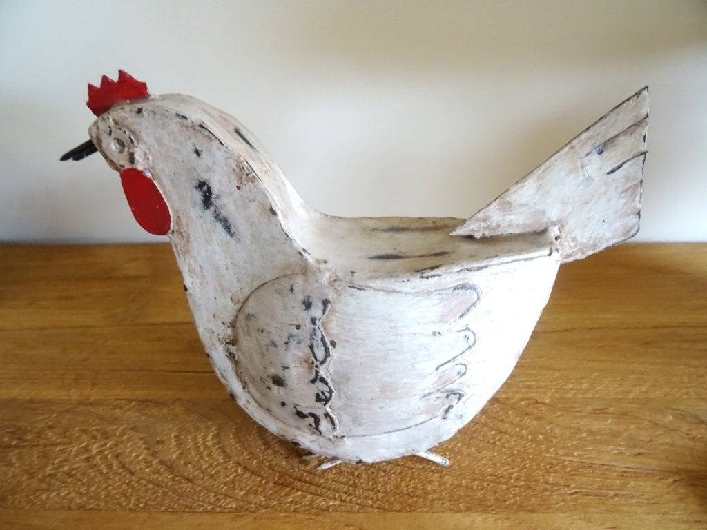 Coq. Bel objet déco fait main. Métal, Enlèvement ou Envoi, Comme neuf, Animal