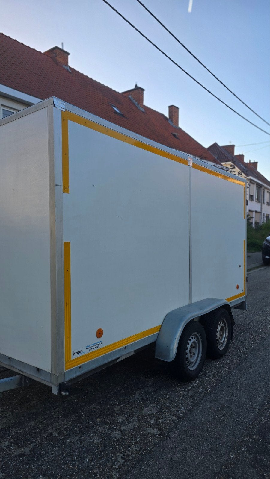 Gesloten dubbelas Remork, Auto diversen, Ophalen
