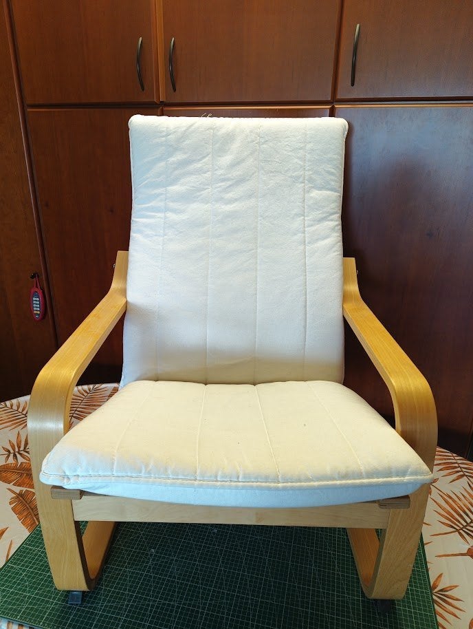 Fauteuil Ikea POÄNG, Maison & Meubles, 75 à 100 cm, Enlèvement, Utilisé, 50 à 75 cm