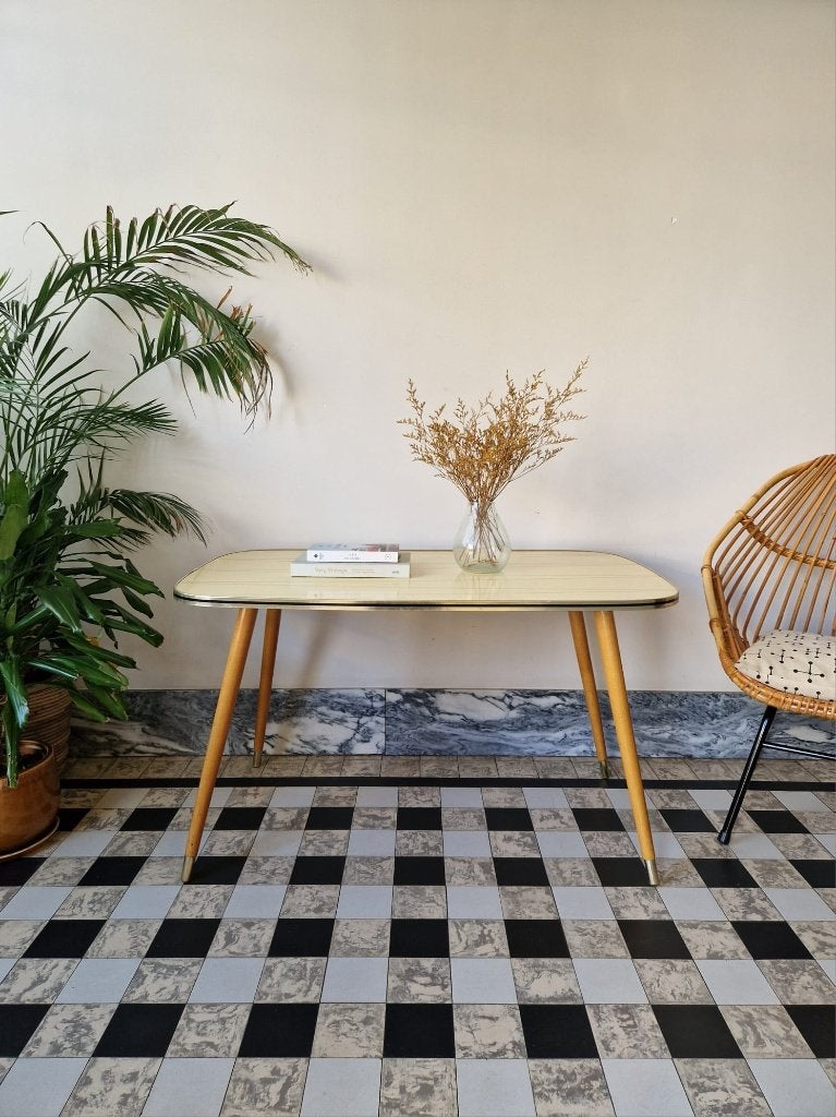 Vintage sixties salontafel | coffee table | retro, Vintage, 45 à 60 cm, Enlèvement, Utilisé