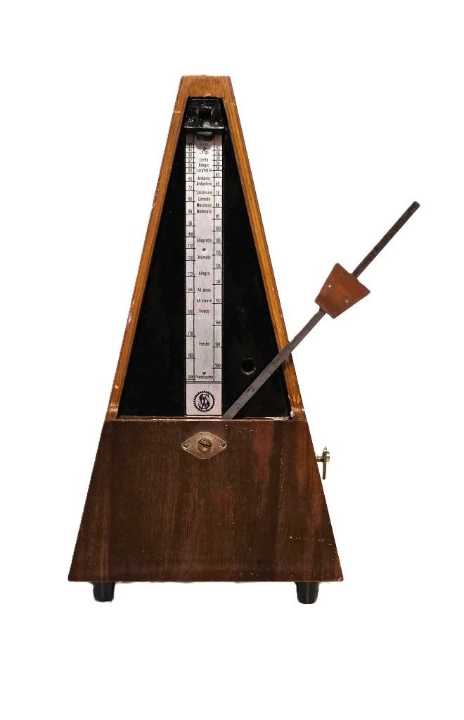 Métronome ancien dans un étui en bois., Musique & Instruments, Instruments | Accessoires, Enlèvement ou Envoi, Comme neuf