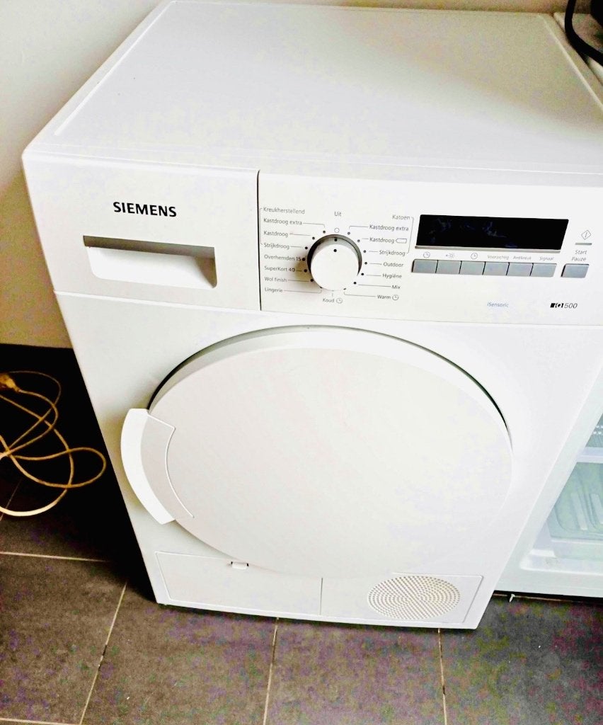 droogkast Siemens en nieuw staat, Ophalen, Anti-kreukfase, 8 tot 10 kg, Zo goed als nieuw