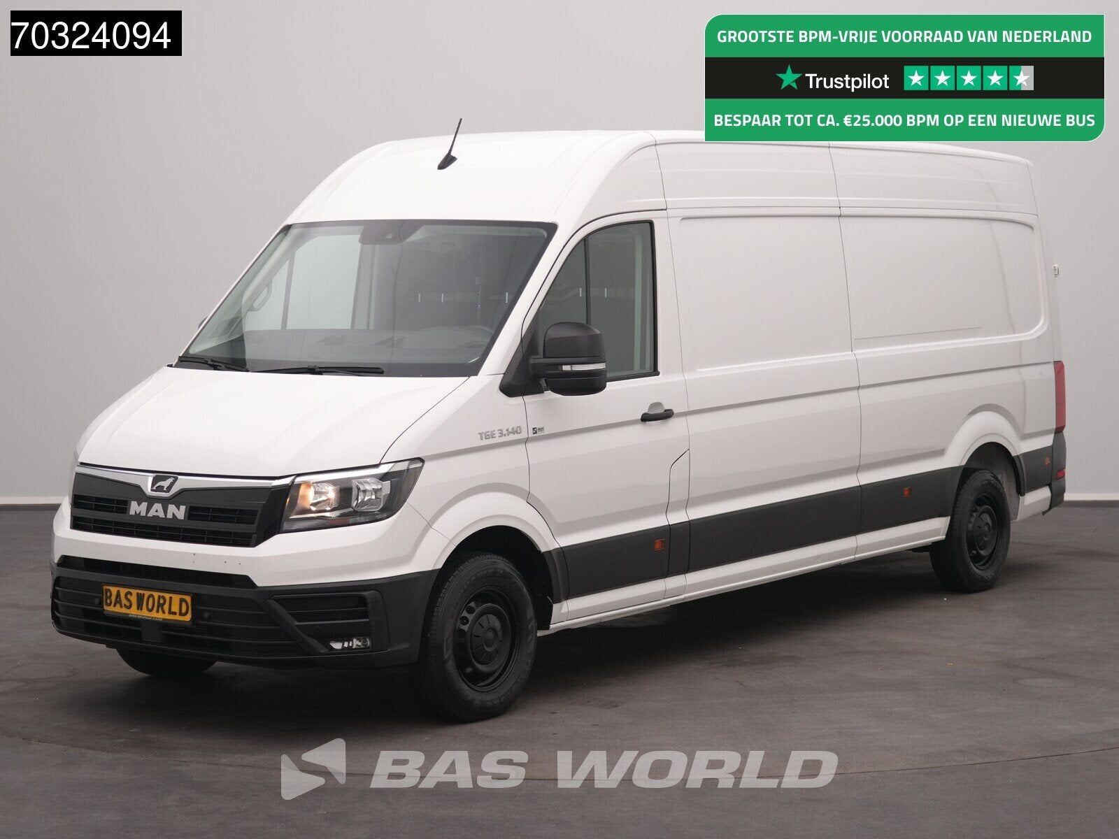MAN TGE 3.140 Automaat L4H3 Airco Cruise Camera L3H2 L3 Maxi, Auto's, Automaat, Stof, Gebruikt, Euro 6