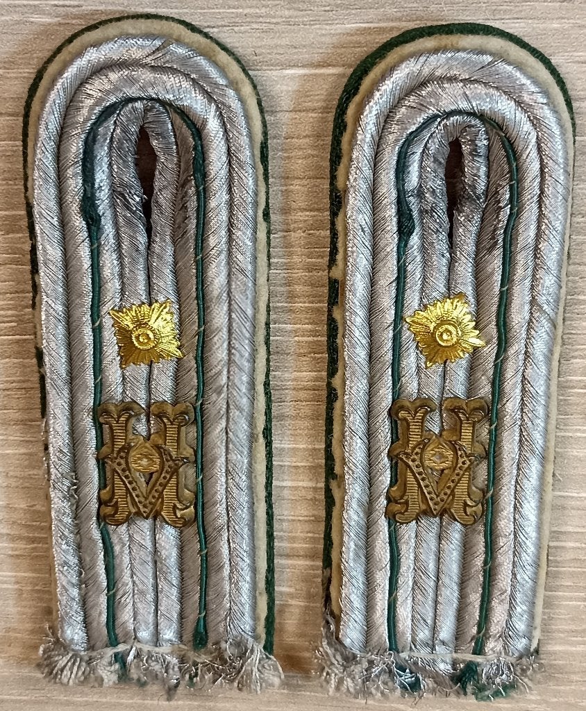 Paire d'épaulettes d'officier Allemand Heeresverwaltung ww2, Verzamelen, Verzenden, Landmacht, Overige typen