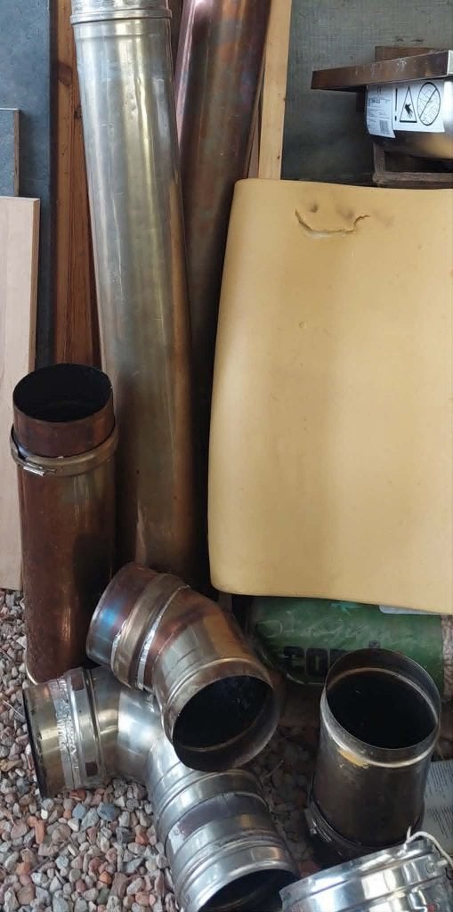 Conduits de cheminée en inox, Enlèvement, Utilisé
