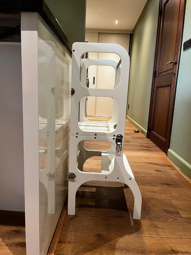 Tour et banc en cuir blanc Ette Tete, Enfants & Bébés, Enlèvement, Comme neuf, Autres types