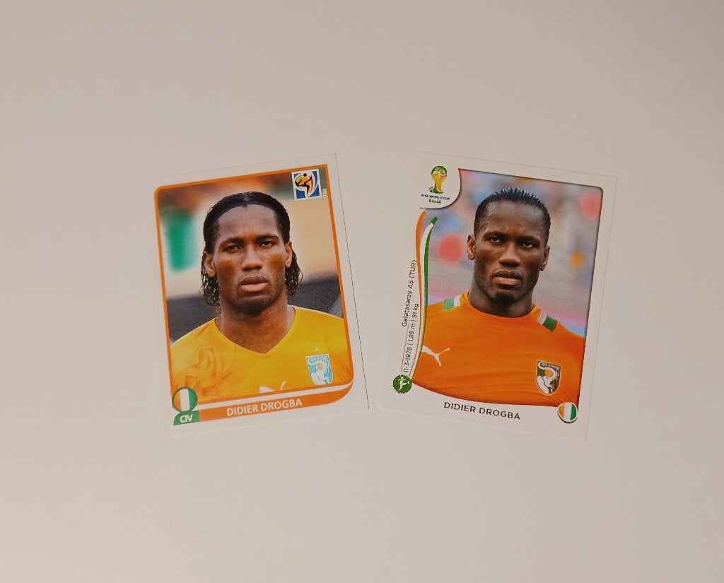 Autocollants Didier Drogba, Enlèvement ou Envoi, Comme neuf, Plusieurs autocollants