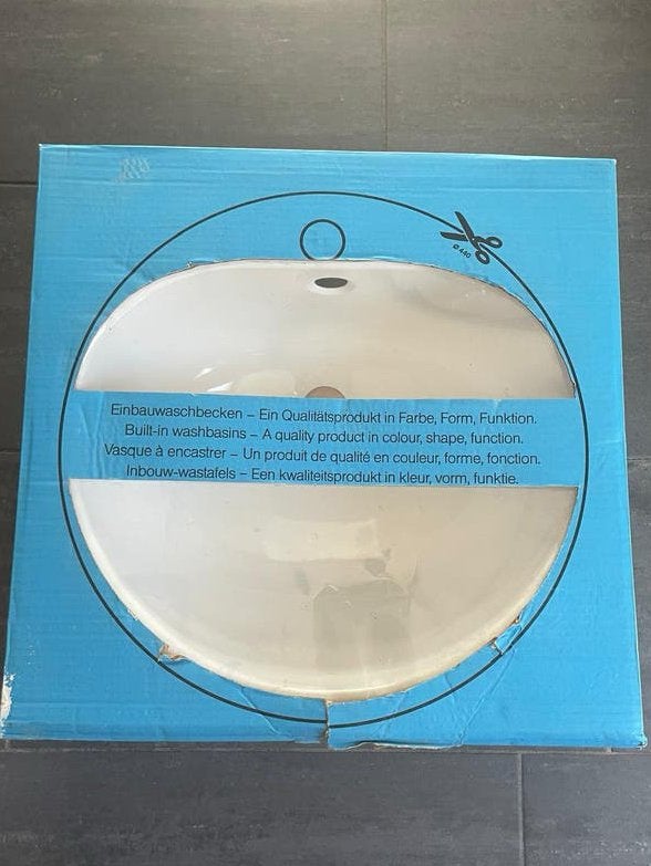 Lavabo rond, Doe-het-zelf en Bouw, Ophalen, Zo goed als nieuw, Wastafel