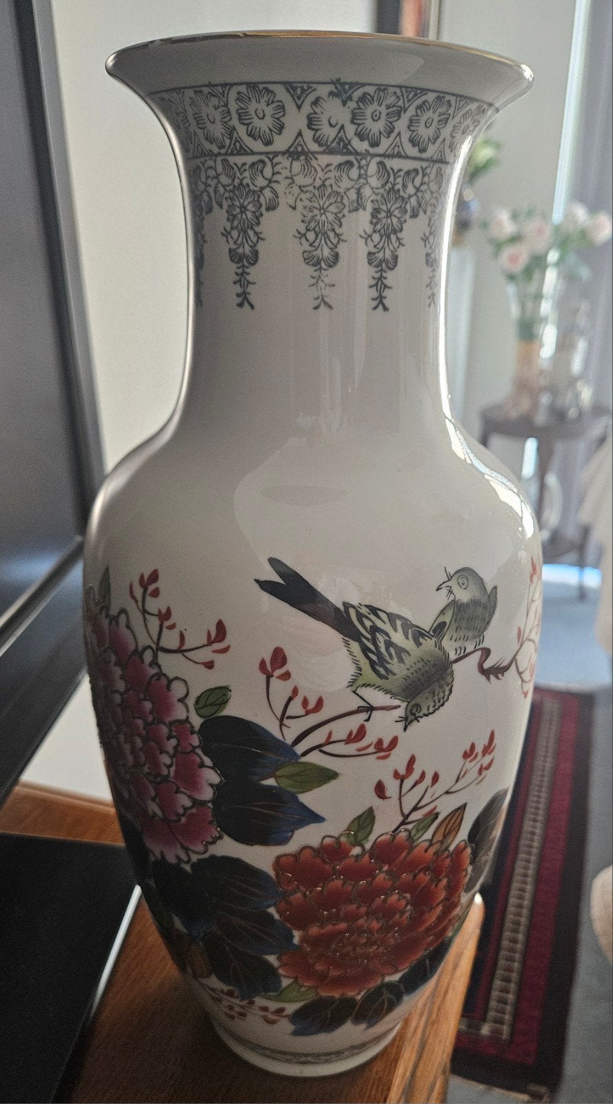 Beau vase en porcelaine chinoise en excellent état, Antiquités & Art, Enlèvement ou Envoi