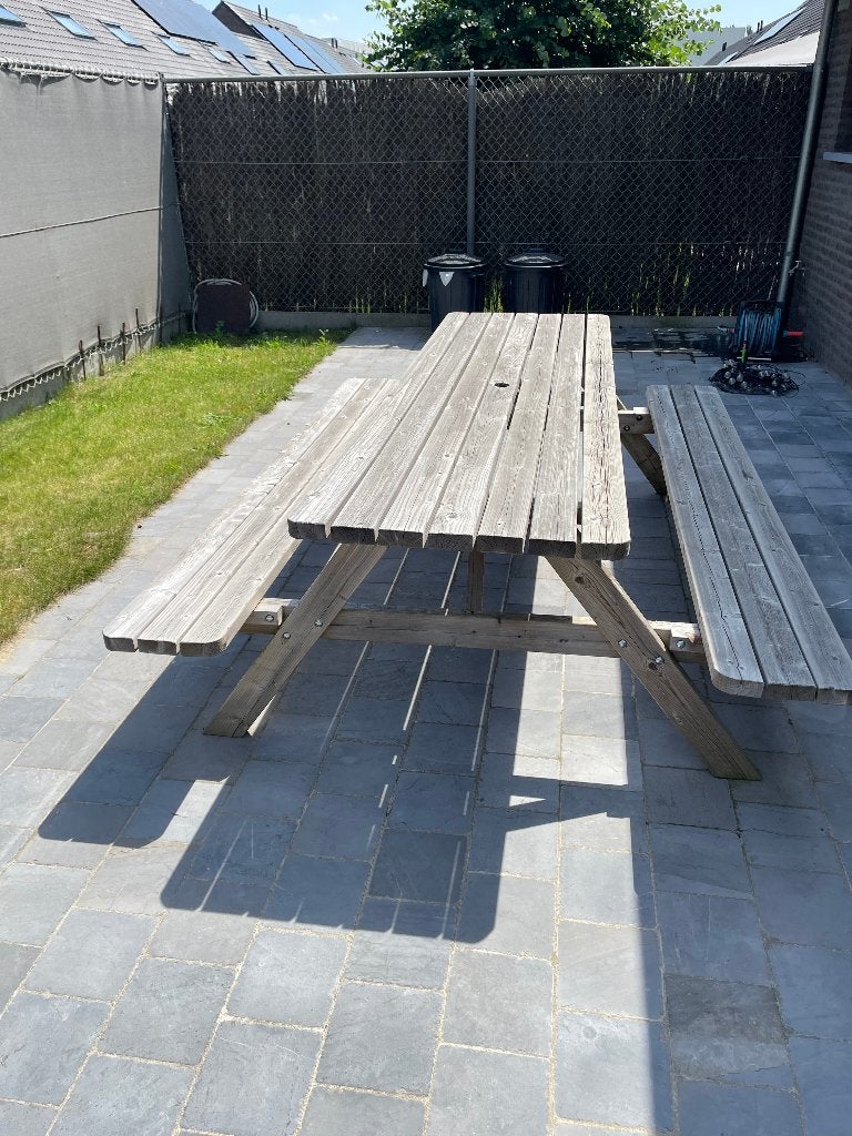 banc de jardin, Enlèvement, Utilisé, Bois