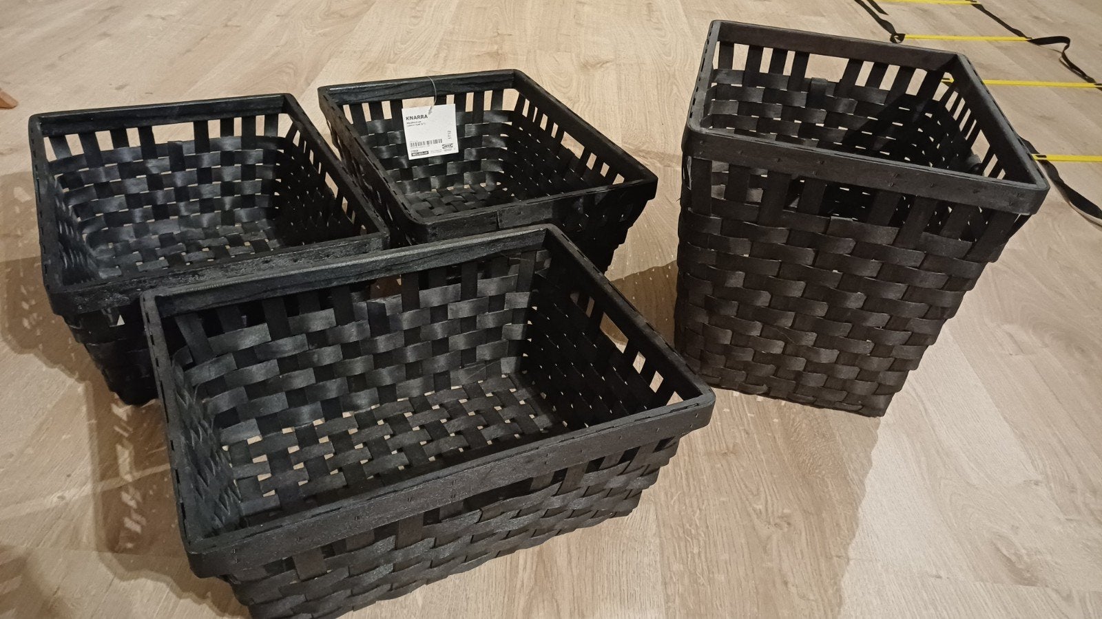 Ikea - Knarra manden zwart-bruin, Huis en Inrichting, Ophalen, Gevlochten, Mand, Nieuw