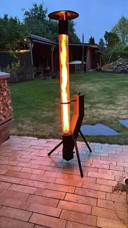 Poêle (chauffage) à granulés pellet pour terrasse, Enlèvement, Neuf, Gaz, Sol