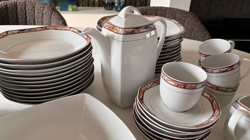 Koffie- en eetservies Eschenbach Bavaria met tijdloos motief, Ophalen, Zo goed als nieuw, Compleet servies