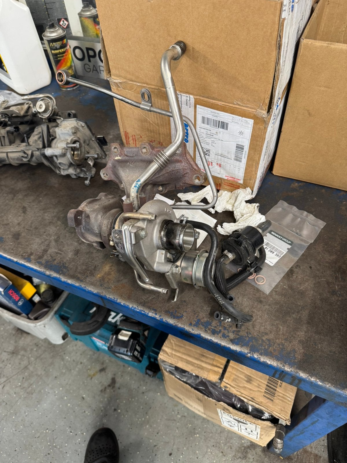 Turbo clio 4 H4B400, Ophalen