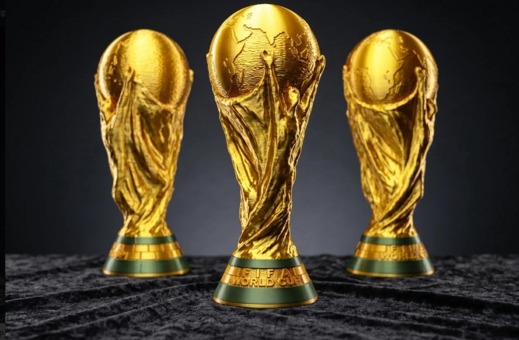 Fifa Wereld beker replica 3 maten gedetailleerd, Ophalen of Verzenden, Nieuw