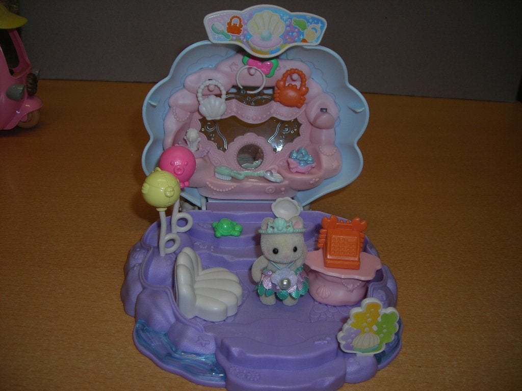 sylvanian zeemeerminnen winkel meeneemkoffetje, Ophalen of Verzenden, Zo goed als nieuw