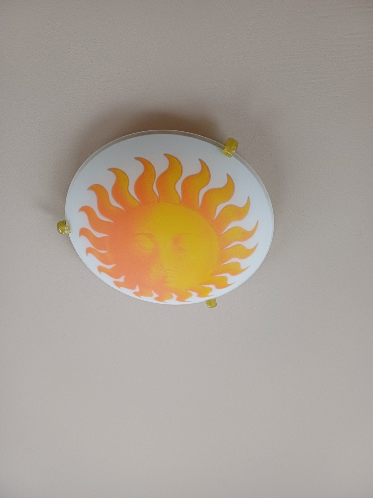 plafondlamp/ wand ,zon, Huis en Inrichting, Ophalen, Gebruikt, Geel, E27 (groot)