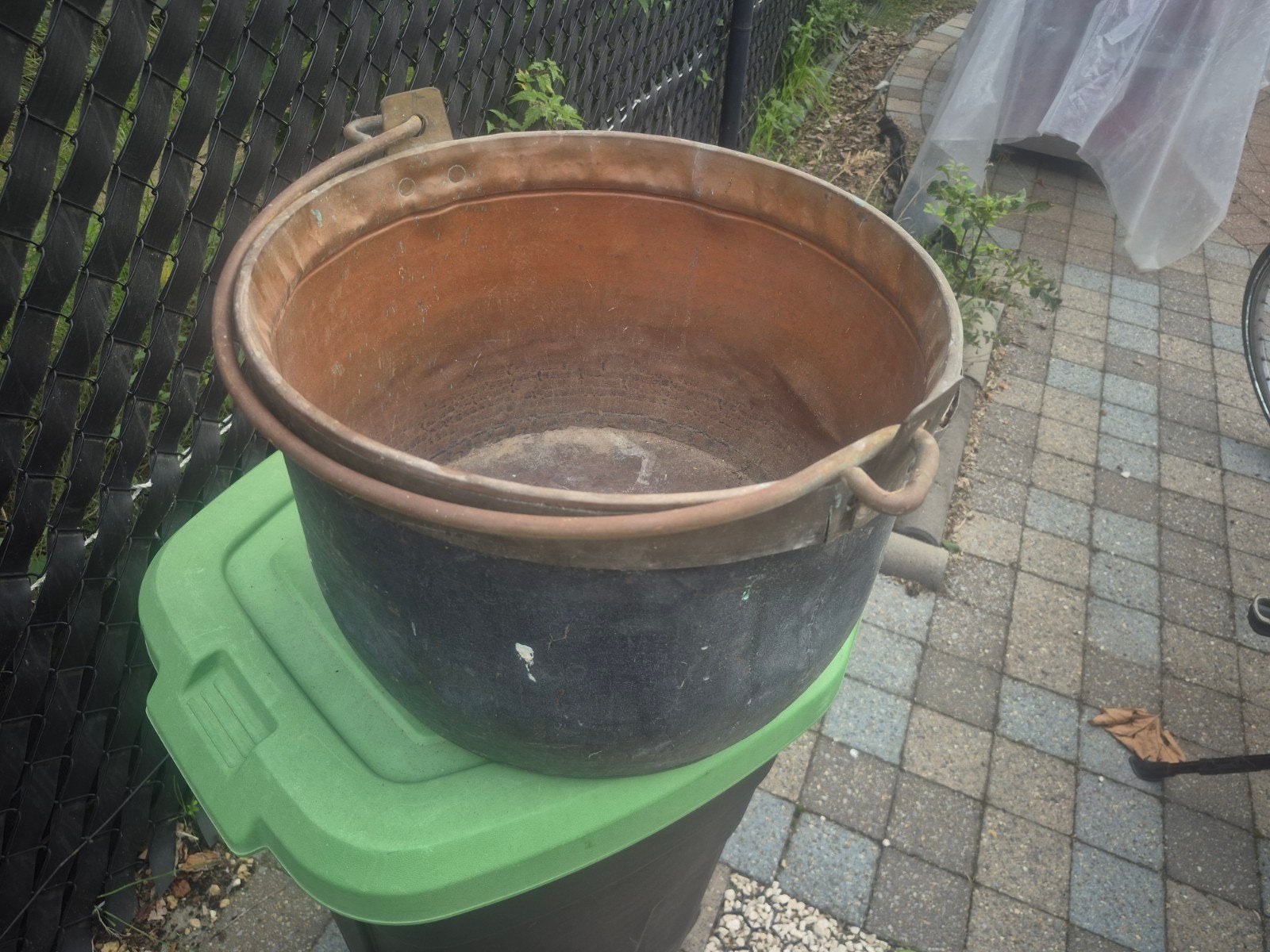Koperen ketel, Ophalen, Koper