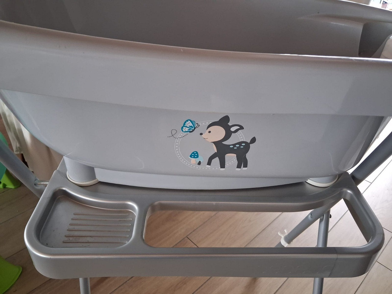 babywastafel met thermometer, Ophalen