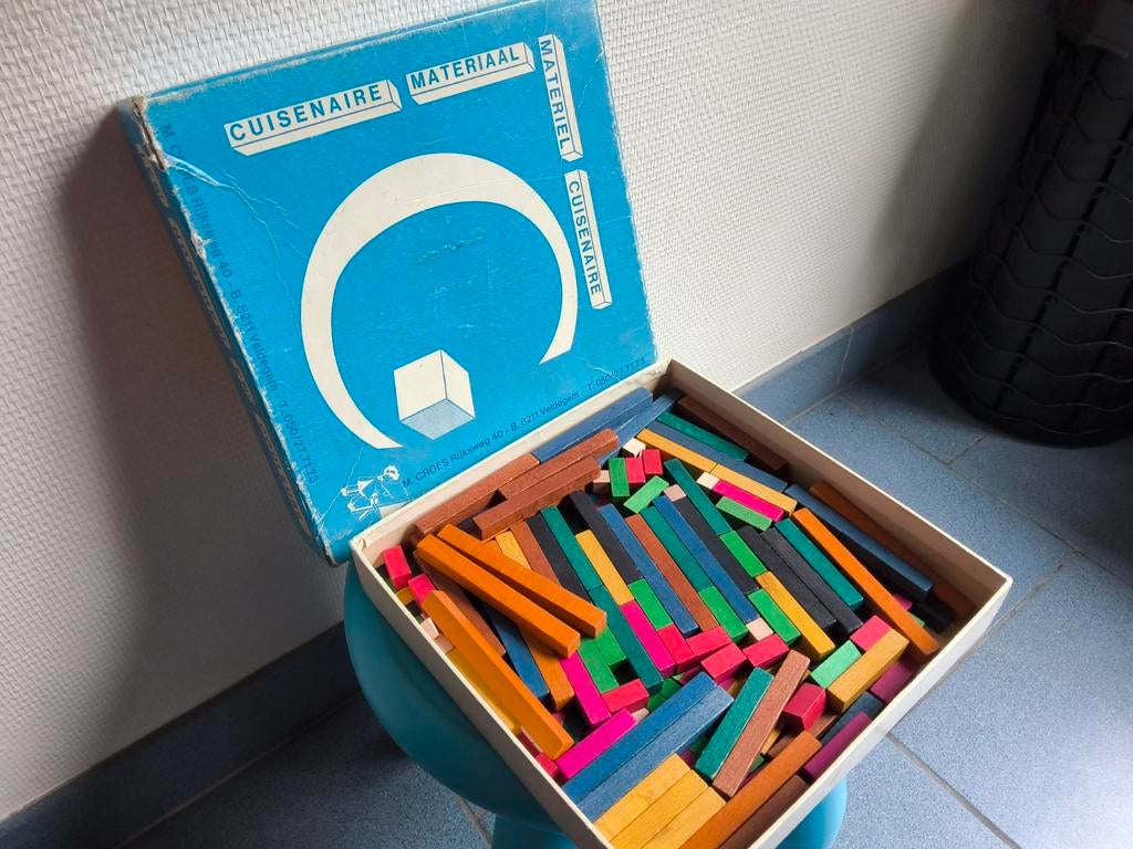 Cuisenaire staafjes hout €5, Kinderen en Baby's, Speelgoed | Educatief en Creatief, Gebruikt, Rekenen, Ontdekken, Ophalen