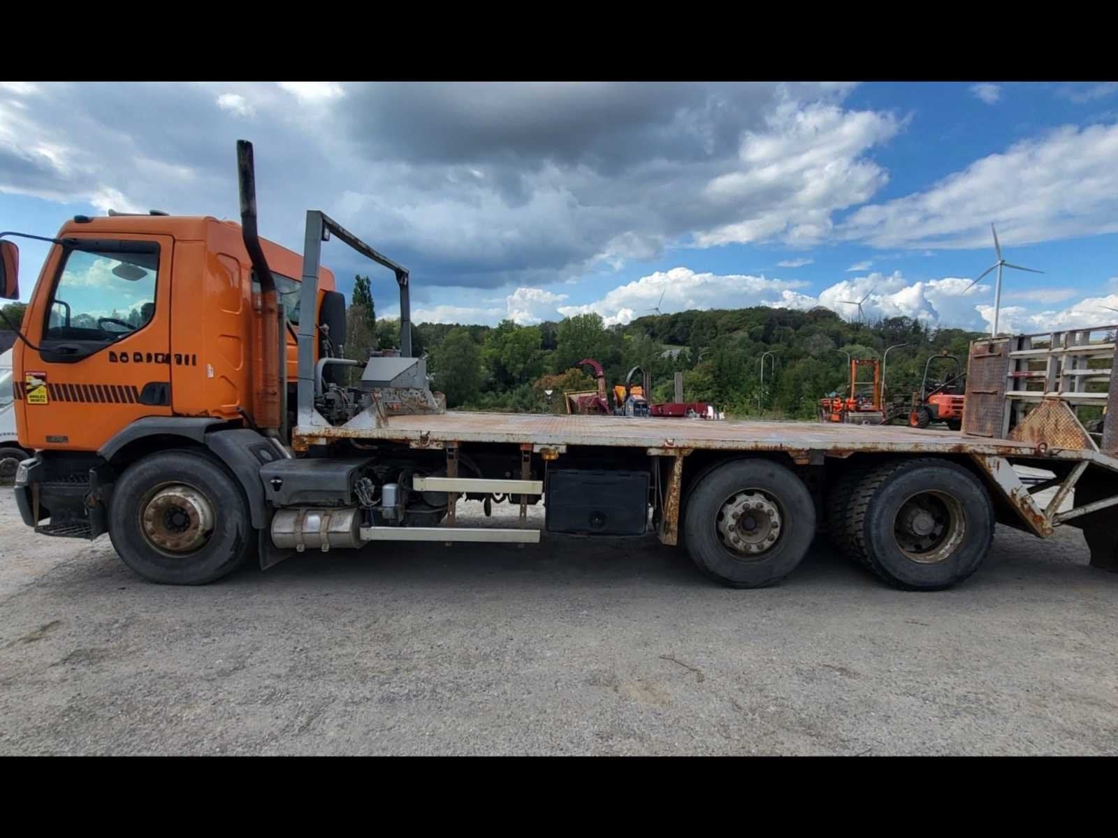 2002 Renault Kerax Platte Laadwagen, Renault, Overige brandstoffen, Bedrijf, Te koop