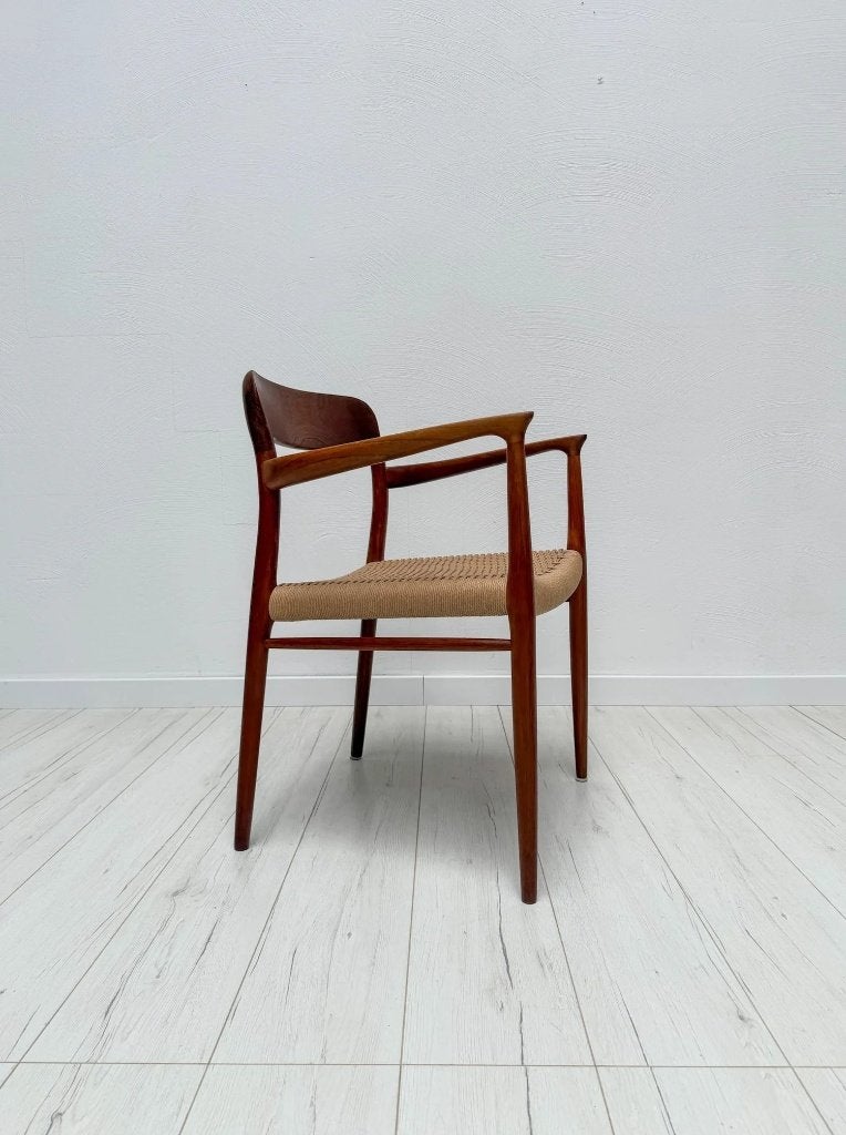 Niels Otto Møller Model 56 teak armstoel Deens vintage 60s, Ophalen