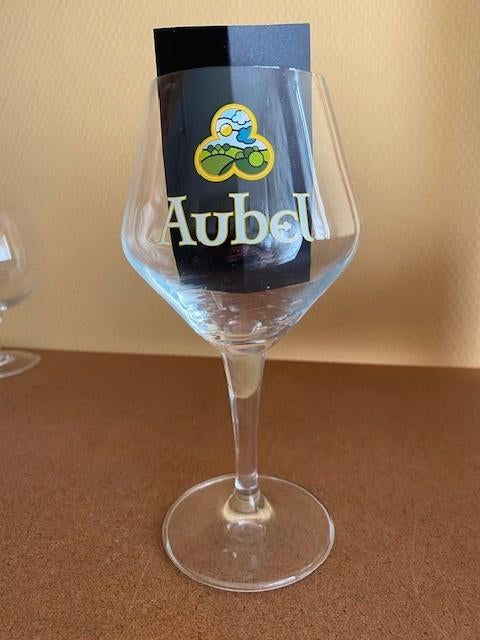 verre à bière  "AUBEL ", Collections, Marques de bière, Enlèvement ou Envoi, Neuf, Verre ou Verres