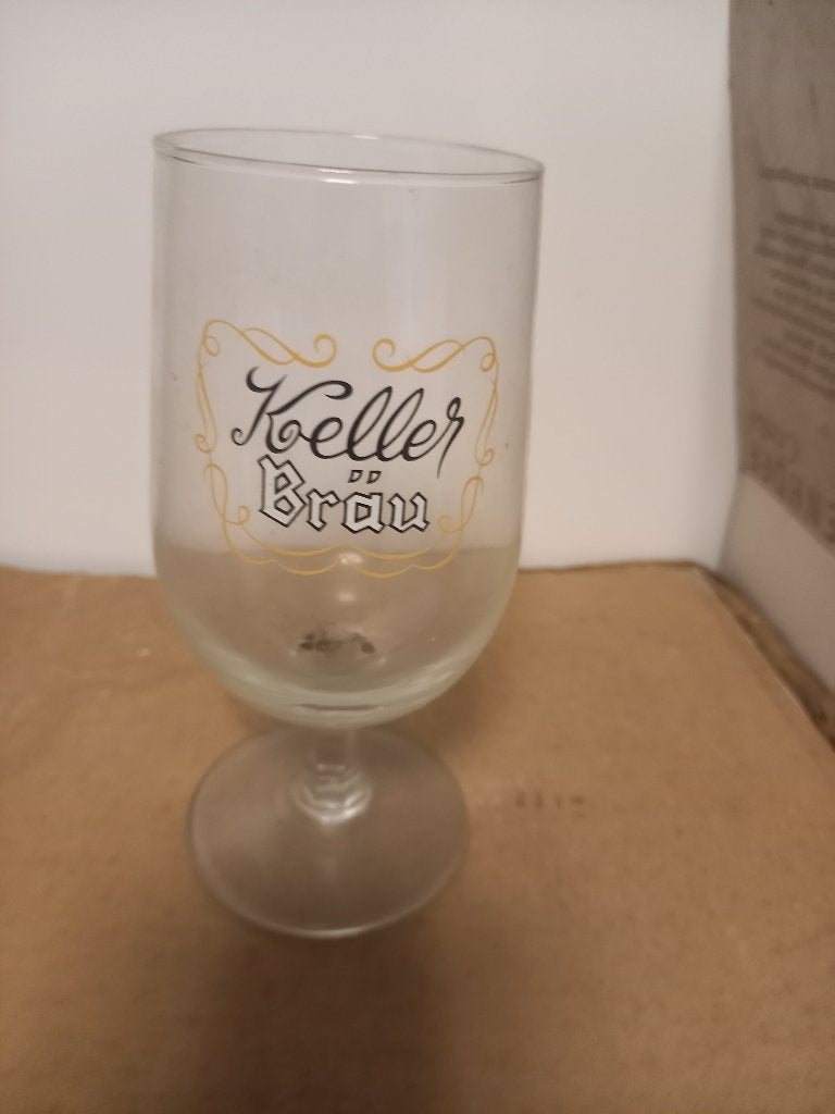 Verre Keller Brau vintage, Enlèvement ou Envoi, Comme neuf, Verre ou Verres, Autres marques