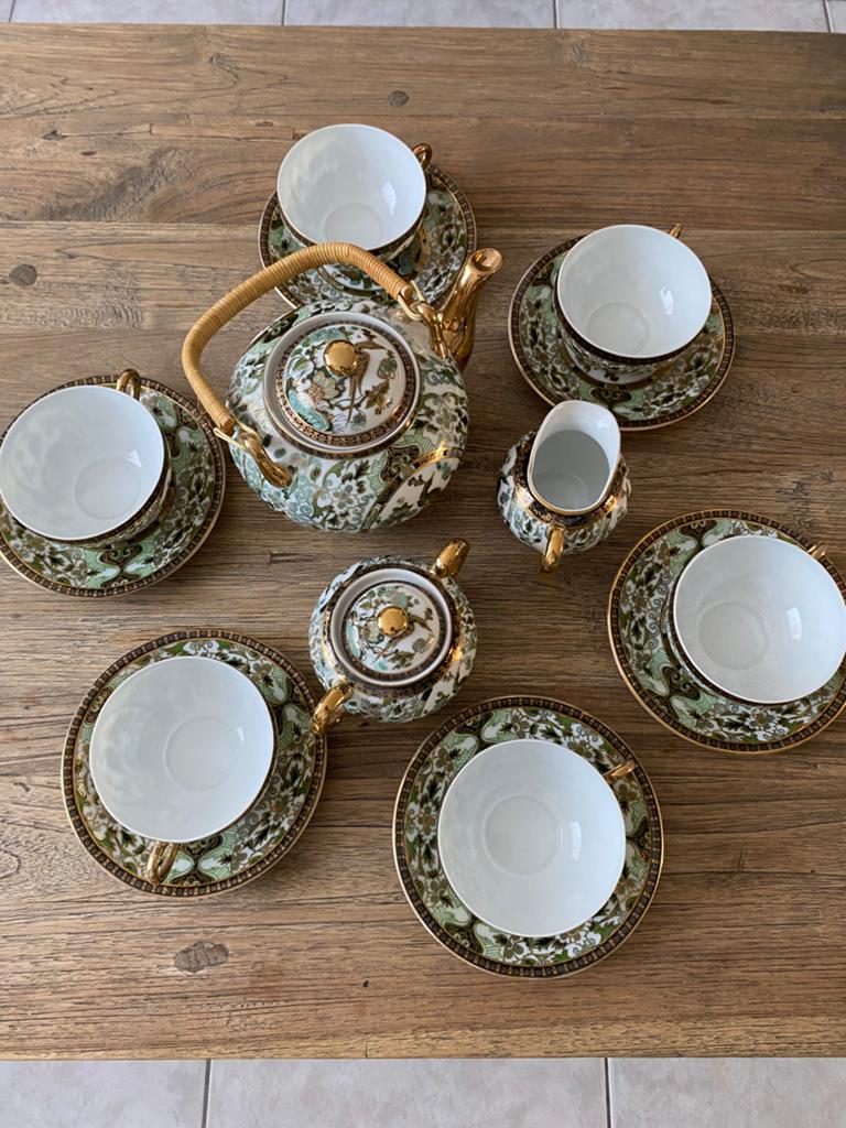 Compleet thee servies SAJI fine China, Antiek en Kunst, Ophalen