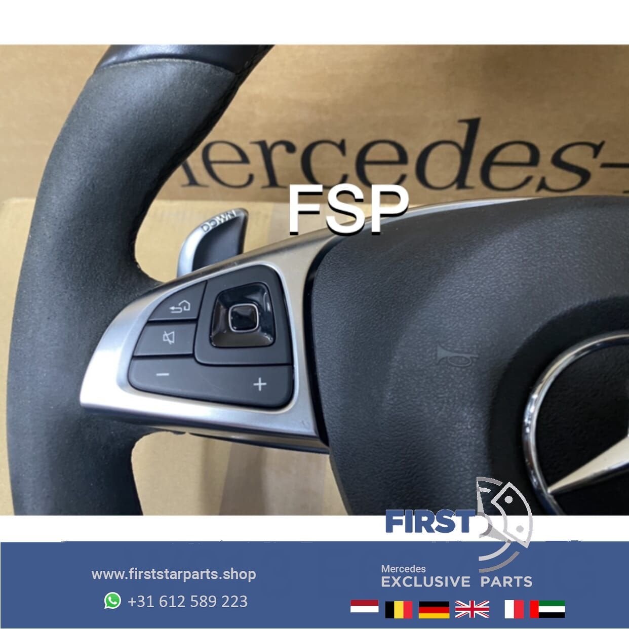 W213 E63 E63s STUURWIEL + AIRBAG E KLASSE STUUR 2016-2019 OR, Gebruikt, -, Ophalen of Verzenden, -