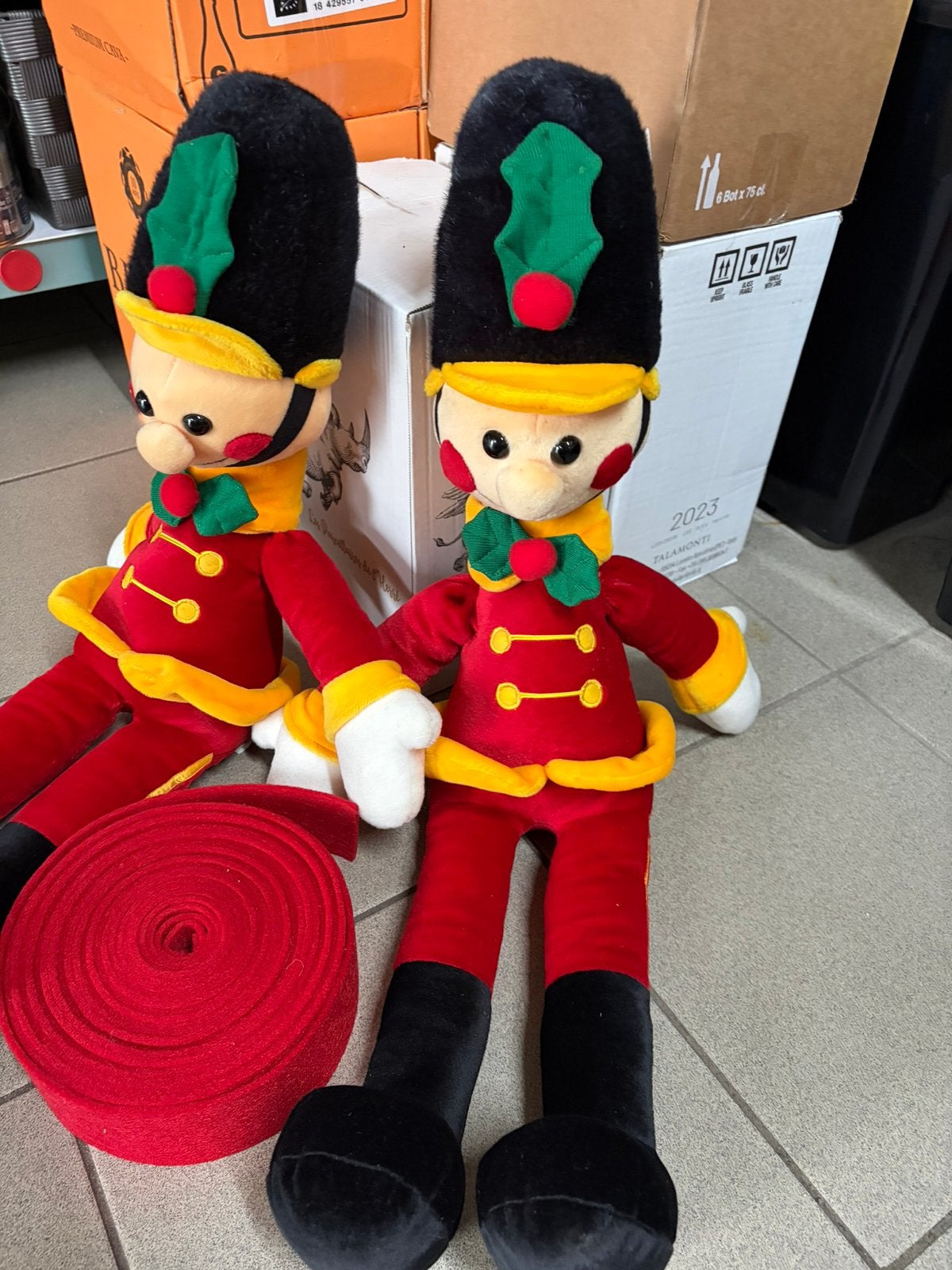Pluche kerst poppen, Kinderen en Baby's, Speelgoed | Knuffels en Pluche, Ophalen, Overige merken, Overige karakters, Overige typen