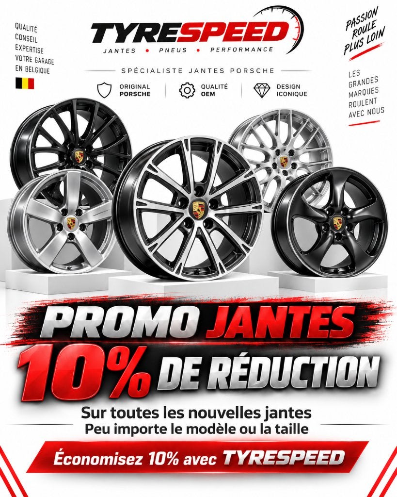 Promotion Jante -10% Porsche Tyrespeed Belgium, Autos : Pièces & Accessoires, Neuf, -, Véhicule de tourisme, -