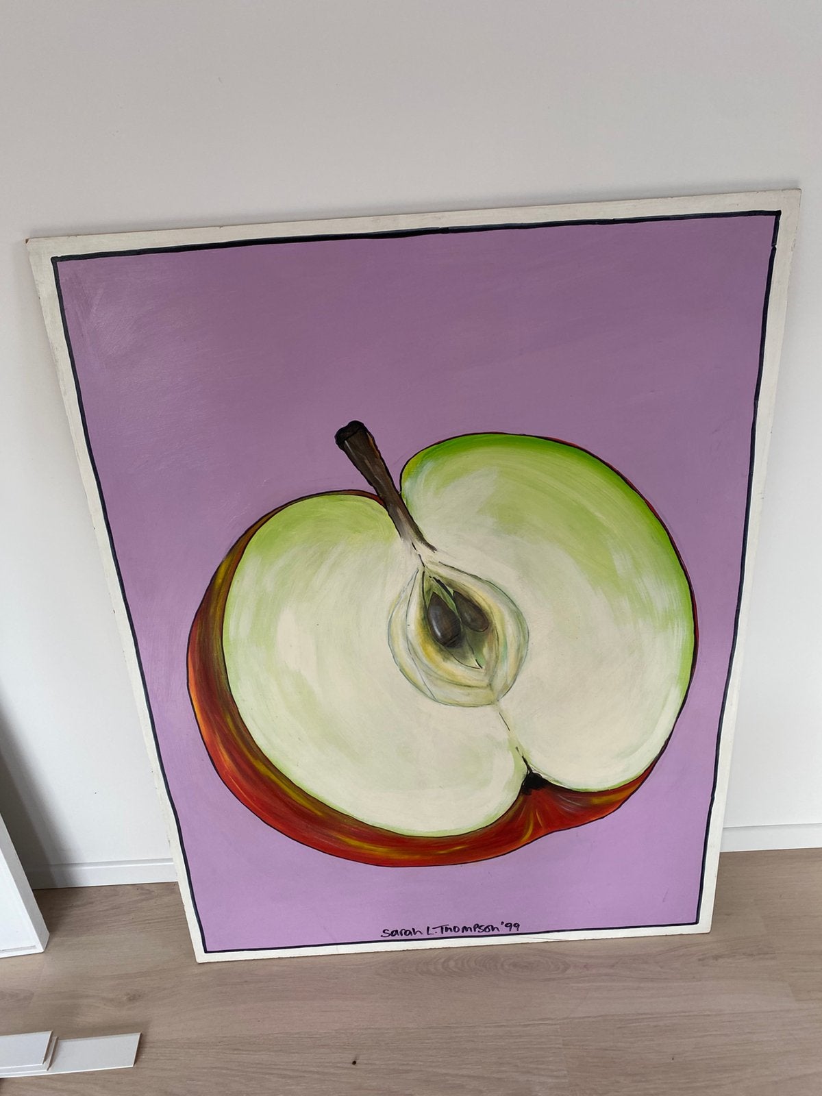 Origineel schilderij – “Apple” – Sarah L. Thompson (1999), Enlèvement